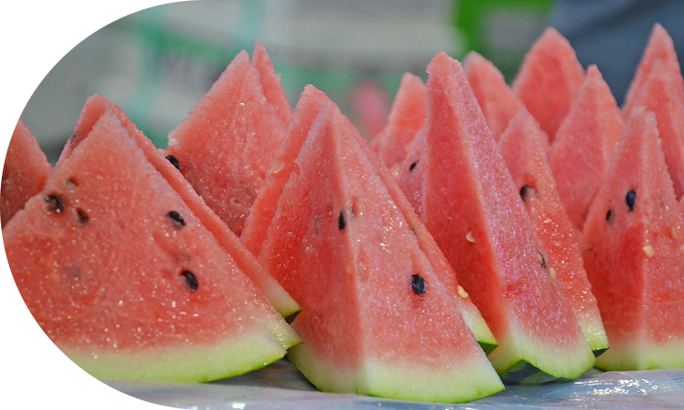 一世帯当たりの<br>スイカ消費量は日本一