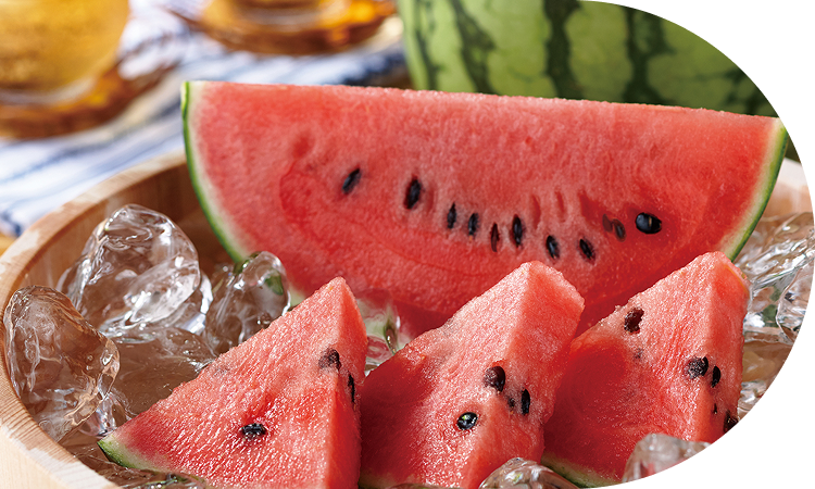 水はけの良さと寒暖差が甘くて<br>シャリシャリなスイカの秘訣