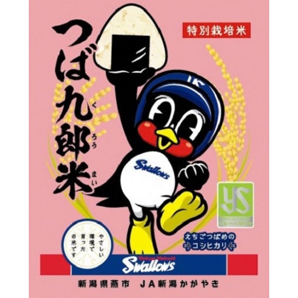 つば九郎米 450g×5個【燕市産：コラボ米：つば九郎米シリーズ