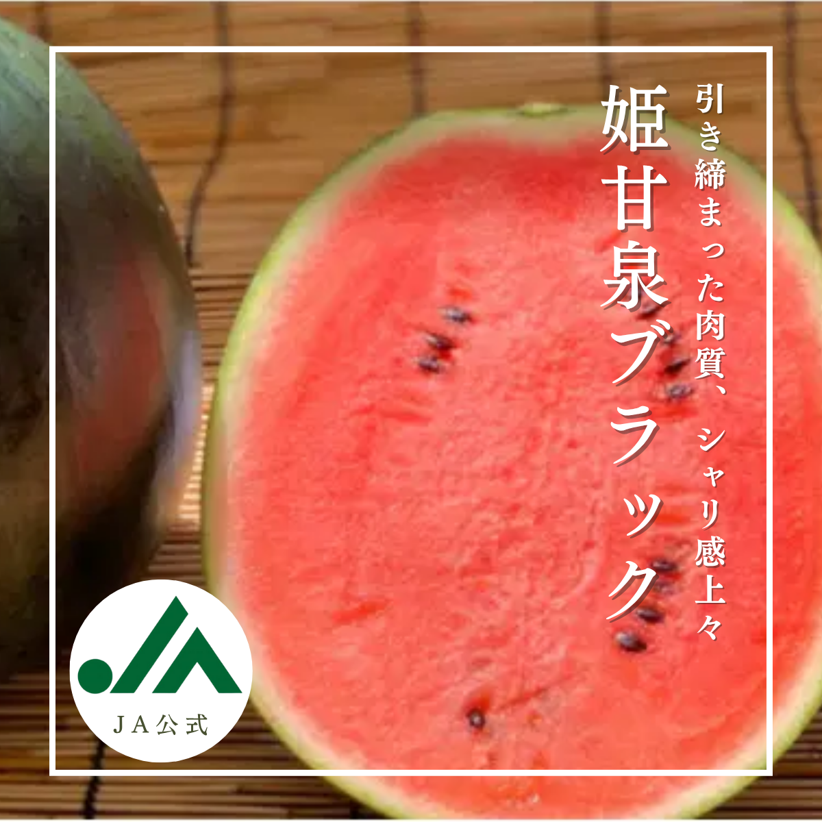 新潟西産】姫甘泉ブラック（黒小玉すいか） | 新潟ごっつぉ産直便 | JA